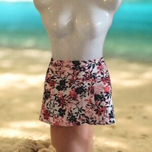 George Beach coverup black  white red and pink 4/6 skirt look pretty col…